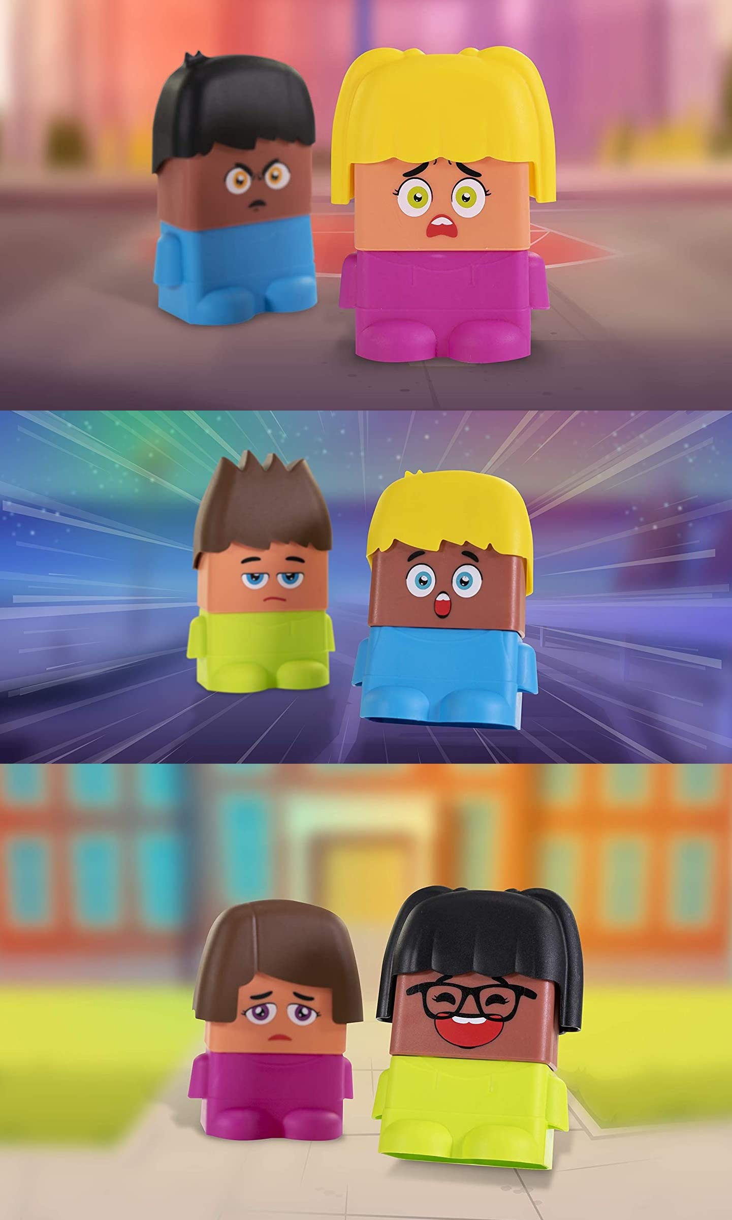Miniland Emotiblocks, From Ages 2-6 Years, 1-6 Players, Social Awareness, Emotional Intelligence, Therapy Game, Diversity Play,