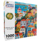Cross & Glory 1000 Piece Jigsaw Puzzle - Vibrant Vistas of Lisbon, Large Size, Folk Art Style, Durable Cardboard