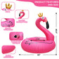 Topdear Inflatable Flamingo Pool Float, 42'' Pink Flamingo Swim Tube Rings, Large Pool Beach Floaties Lake, Blow Up Beach Floaty