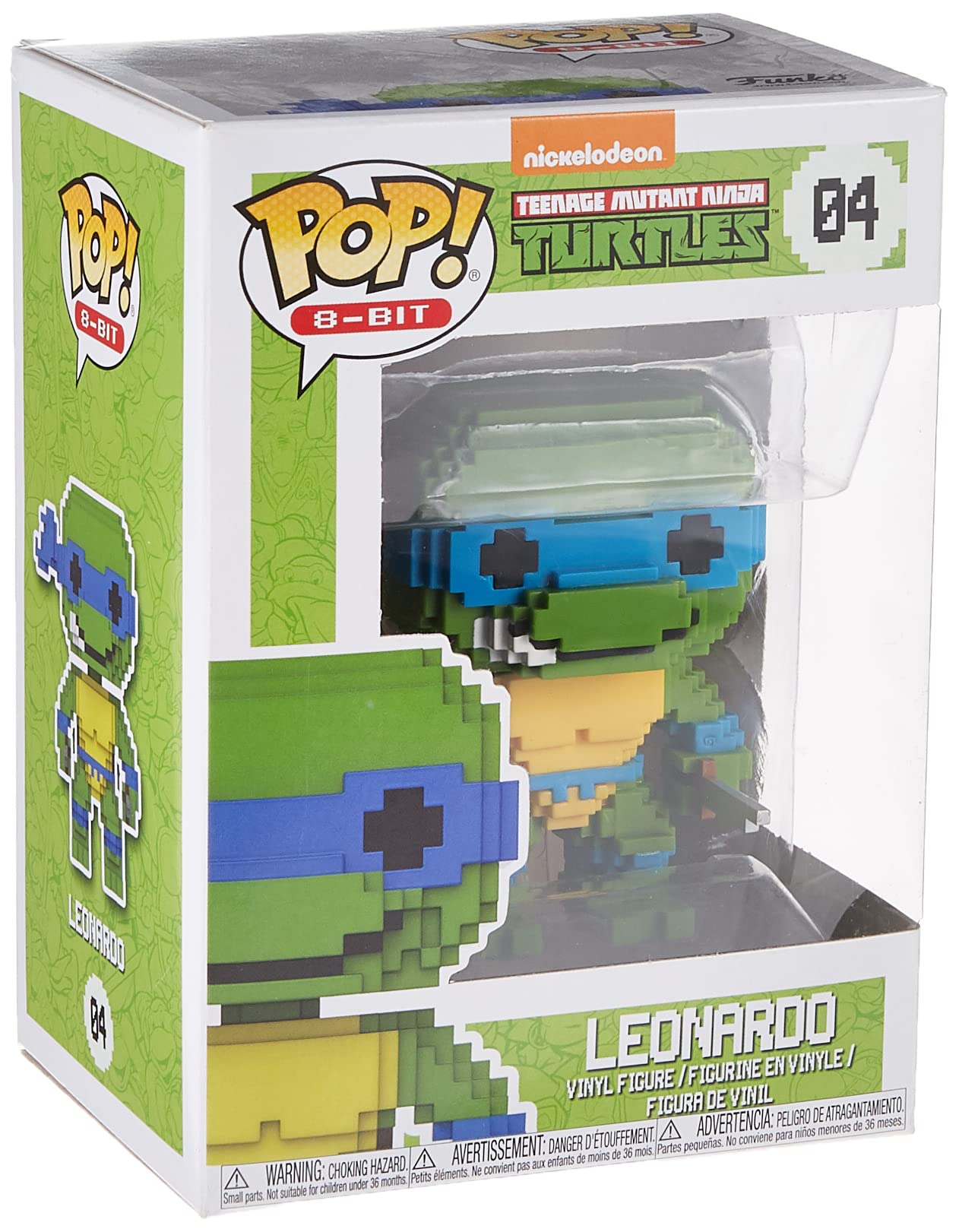 Funko 8-Bit Pop: Teenage Mutant Ninja Turtles-Leonardo Collectible Figure