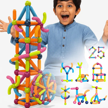 Toy Imagine Magnetic Building Blocks For Kids 3D Construction & Magnet Building Toys For Kids Safe Magnetic Blocks For Toddlers,