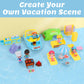 iPlay, iLearn Boat Dollhouse Playset for Girls 3-5, Kids Pretend Play Doll House Set W/ Cruise Ship, Dolls, Camping Accessories,