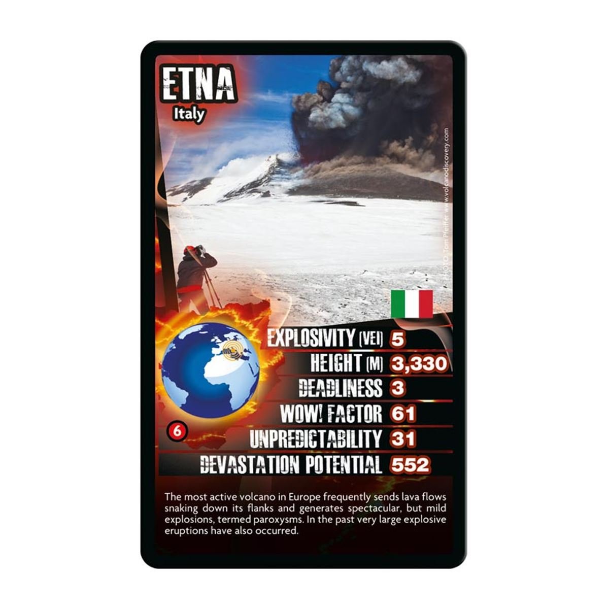 Top Trumps Volcanoes Card Game - One Size, Engaging Gameplay, Perfect for Family Fun and Educational Play