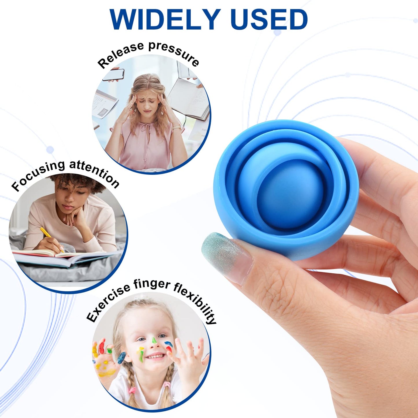 Yrissmiss Fidget Toys For Kids, Fidget Gyro For Adults, Gifts For Boys Girls Teens Kids Christmas New Year Valentine'S Day, Adhd