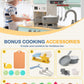 Babytronic Wooden Play Kitchen Set, Pretend Play Kitchen with Lights and Sounds for Kids Ages 3+, Includes Stove, Oven, Microwav