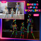 Lewtemi 8 Set Halloween Glow Stick Figure Costume, 920 Pcs Light up Stick Figure Costume, Glow in the Dark Outfits, Eyeglasses,