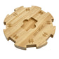 Sutimshe Wooden Hub Centerpiece For Mexican Train Dominoes Game With Felted Bottom (Up To 8 Players) Dominoes Accessories Made Of Superior Pine
