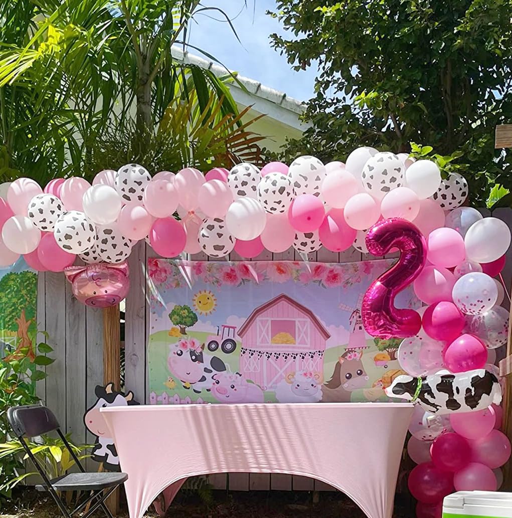 Number 7 Balloon 40 Inch Hot Pink Seven Birthday Decorations, 7 17 27 70 Year Old Balloon, Mylar Foil Balloon Number For Engagem