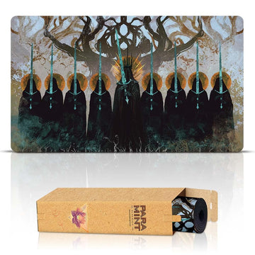 Paramint The Nine Black Riders (Stitched) - Mtg Playmat By Anato Finnstark, Lotr Lord Of The Rings - Compatible With Magic The Gathering Playmat - Play Mtg, Yugioh, Tcg - Original Play Mat Art Designs