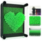 3D Pin Art Sensory Toy Size 5X3.7 Inches Needles Pin Impression Toy Intellectual Fun Rainbow Toys, Green
