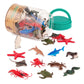 Terra By Battat - 60 Pcs Ocean Animal Figurines - Plastic Mini Sea Animal Toys - Sharks, Dolphins, Penguins, Turtles, Crabs, Starfish & More For Kids And Toddlers 3 Years +