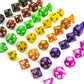 30 Set Dnd Double-Colors Polyhedron Dice Set For Dungeons And Dragons D&D Rpg Mtg Table Games D4 D6 D8 D10 D% D12 D20 30 Colors