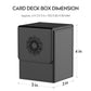 Mixpoet Deck Box Compatible With Mtg Cards, Trading Card Case With 2 Dividers Per Holder, Large Size For 100+ Cards (Elementals-Black)