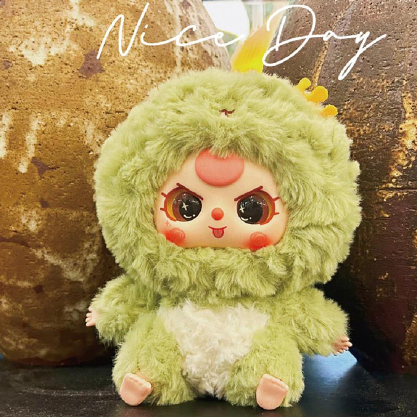 Baby Three Series Chinese Zodiac Plush Doll Blind Box, Doll Model Ornament Mystery Box, 12 Styles Plush Dolls Kids Girl Xmas Gif
