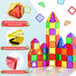 Crenova Magnetic Tiles Kids Toys, 40Pcs Magnetic Blocks Building Toys, Construction Stem Sensory Toys For Toddler, Preschool Lea