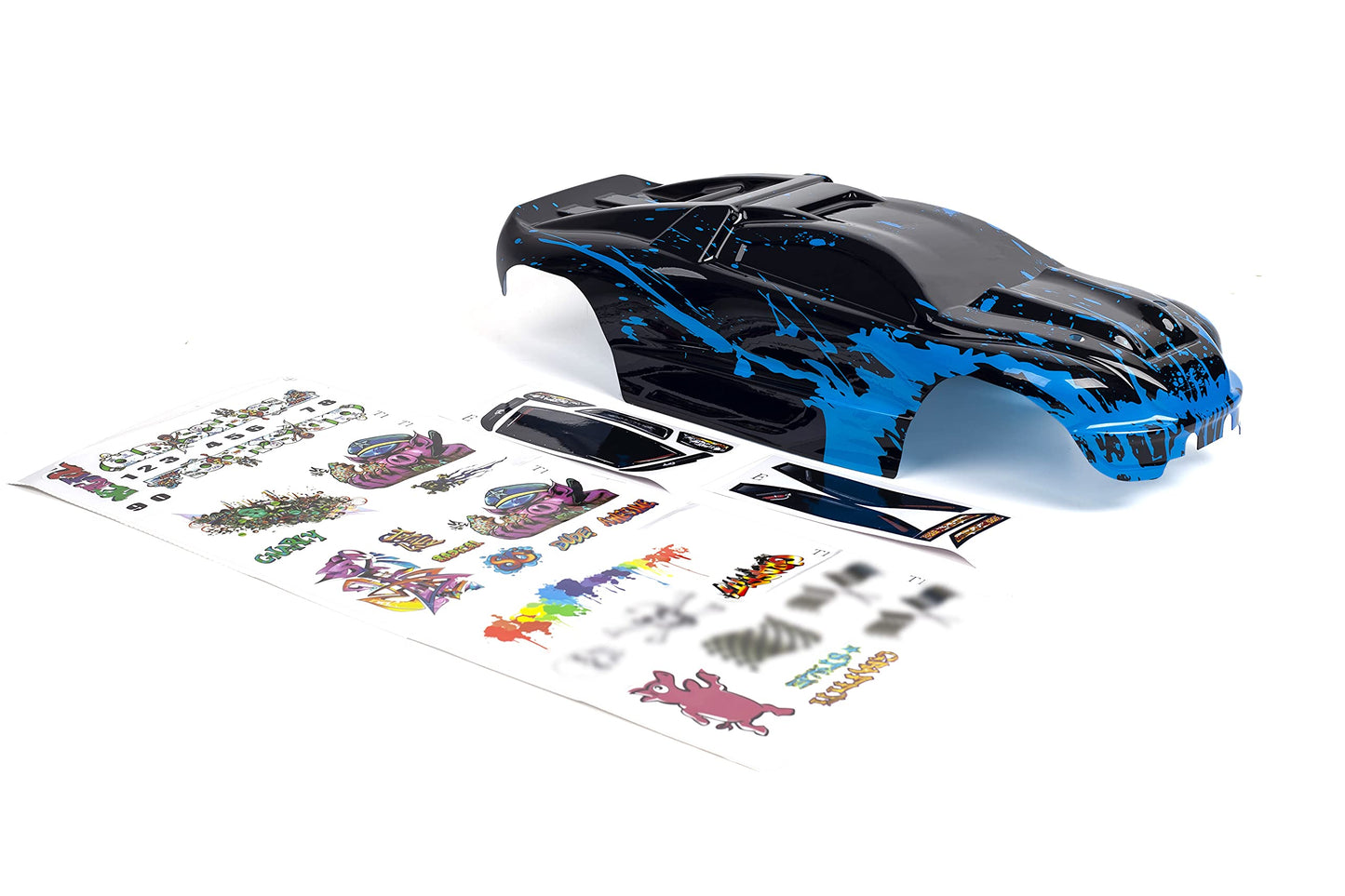 Summitlink Custom Body Muddy Blue Over Black Style Compatible For E-Revo 1/10 Scale Rc Car Or Truck (Truck Not Included) Er-Bb-0