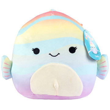 Squishmallows 8' Canda The Rainbow Fish - Officially Licensed Kellytoy Plush - Collectible Soft & Squishy Stuffed Animal Toy - Add To Your Squad - Gift For Kids, Girls & Boys - 8 Inch