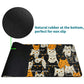 Rwutytiul Orange White Cat Card Playmat 24 X 14 Inch With Tube Bag, Card Gameplay Playmat With Zones Commander Deck Board Mtg Rp