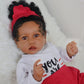 Black Reborn Baby Doll Girl, 20 Inch African American Reborn Baby Doll With Soft Body, Best Gift For Kids Age 3+