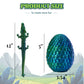 3D Printed Dragon Egg With Dragon Inside, Easter Eggs Articulated Mystery Crystal Dragon, Adults Fidget Toys Fo For Autism/Adhd, Easter Basket Stuffers Desk Toys For Home Office Decor(Laser Green)