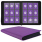 Card Binder 9 Pocket for 360 Cards - enhanced Trading Card Binder with Sleeves Protection  Side Loading Card Collection Binder for TCG  MTG  YGO  One Piece Collectible Cards (Purple)