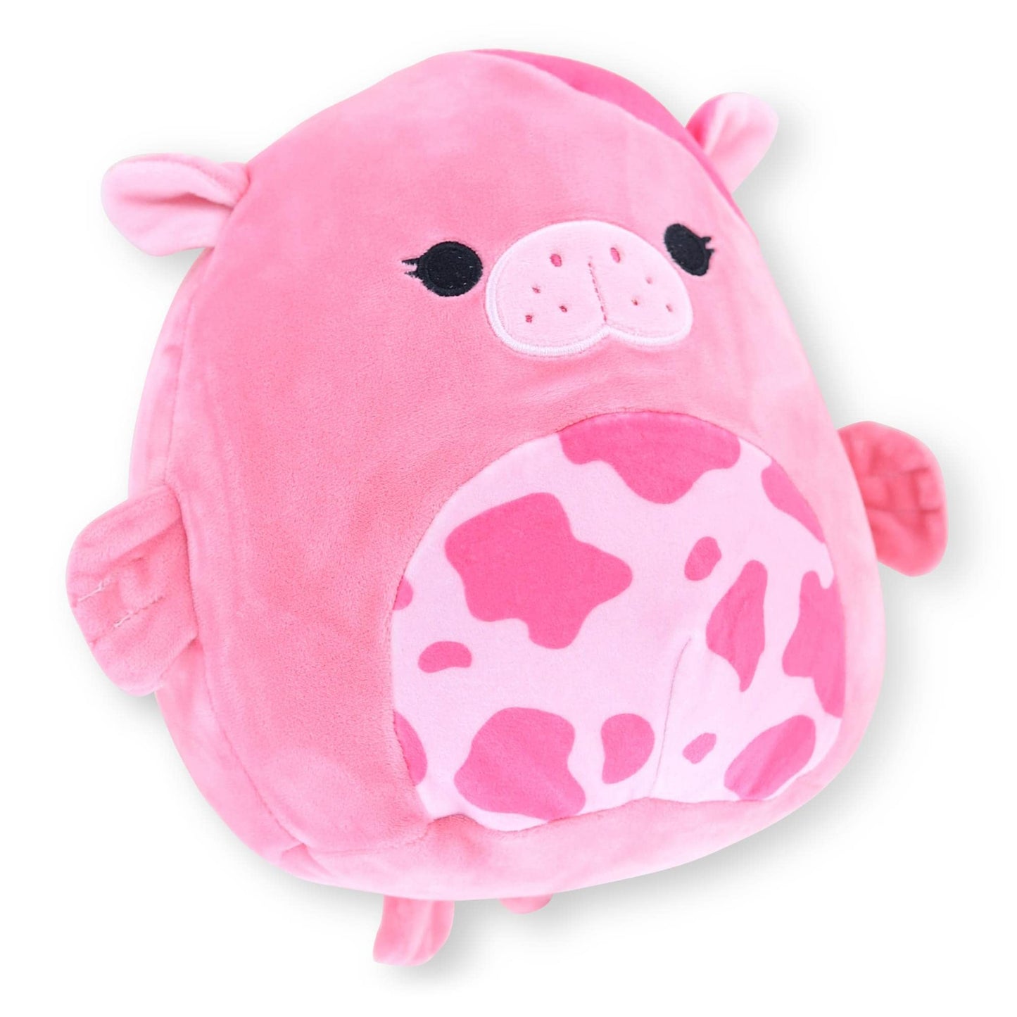 Squishmallows 8 Inch Plush Kerry The 'Strawberry Milk' Sea Cow, Pink Polyester Stuffed Toy, Model 5330010
