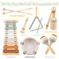 Musical Toys For 1 Year Old Boy Gifts - Wooden Musical Instruments For Toddlers 1-3 - Christmas Birthday Gifts For One Year Old Girls With Boho Xylophone - Montessori Toy For Babies 6-12-18 Months