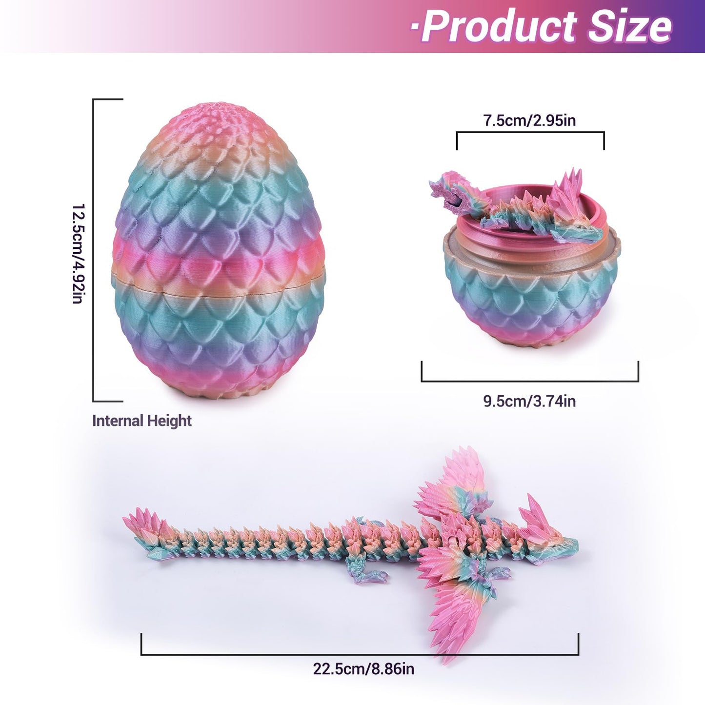 Antetek 3D Printed Dragon With Wings