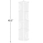 Coastal Rose 3Pcs Stuffed Animal Storage Foldable Stuffed Animal Net Or Hammock Organizer, 4 Compartments Hanging Toy Storage Or