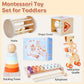 Smartwo Wooden Montessori Toys Set for Toddlers Wooden Toy Set for Babies Educational Object Permanence Box Xylophone(Glockenspiel) Stacking Rattle Birthday Gift for Boys Girls Ages 1 2 3 4 5