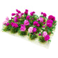 Prettylife 20Pcs Miniature Flower Cluster Grass Flower Tufts For Mini Dollhouse Fairy Garden Railway Simulated Static Scenery Micro Landscape Model (Rose)