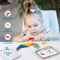 Vanmor Wooden Tangrams Set - Educational Shape Card Puzzles for Kids 4-8, Travel Games, Model VM-WT002-CA, Perfect for Road Trips