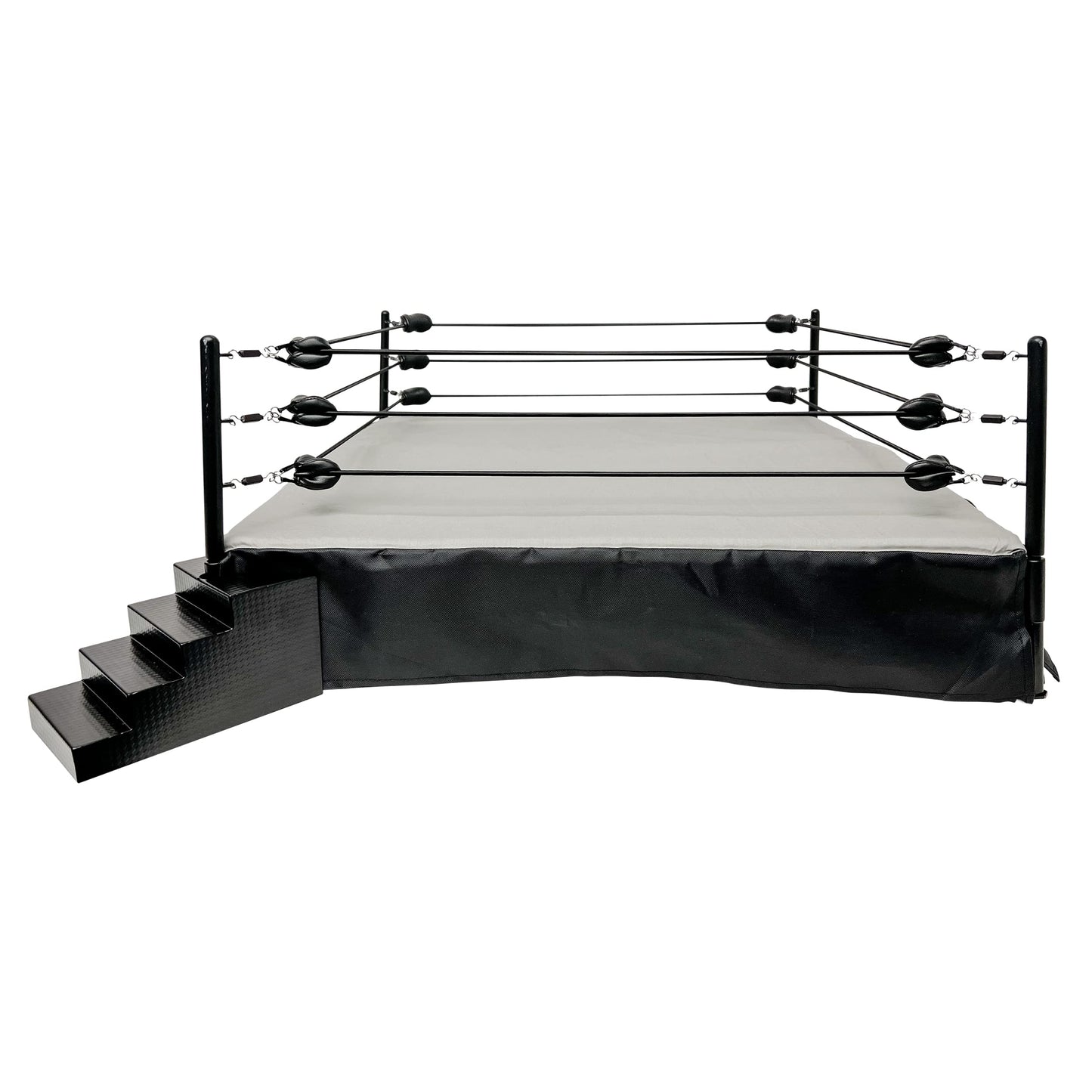 Figures Toy Company enhanced Metal Real Scale Wrestling Ring for WWE Wrestling Action Figures