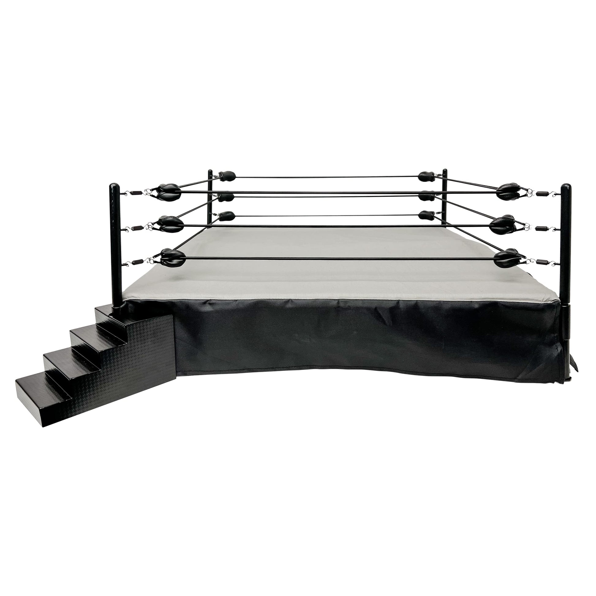 Figures Toy Company enhanced Metal Real Scale Wrestling Ring for WWE Wrestling Action Figures