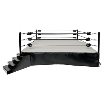Figures Toy Company enhanced Metal Real Scale Wrestling Ring for WWE Wrestling Action Figures