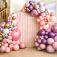 AerWo Balloon Arch Kit - 9.35FT & 6FT PVC Half Balloon Stand - Multicolor Backdrop for Weddings, Birthdays, Baby Showers, Graduations