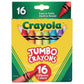 CRAYOLA JUMBO CRAYONS 16 COLOR SET