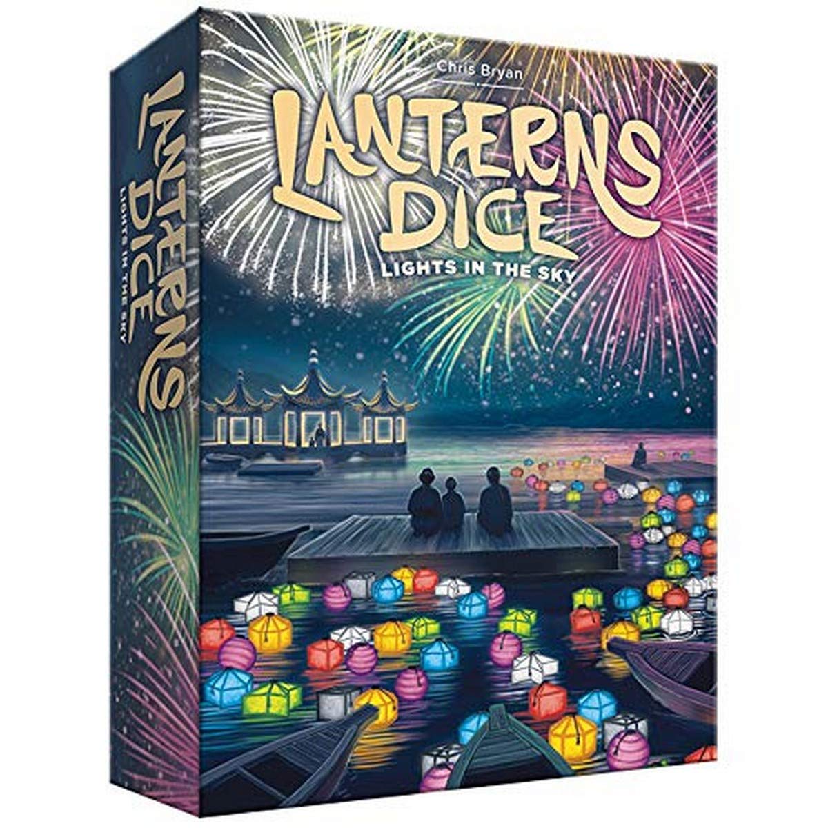 Lanterns Dice - Lights in The Sky  Card Dice Board Game 2-4 Players  30-45 Min  Ages 10 and Up  Decorate The Palace Lake with Floating Lanterns to Impress The Emperor  Score Points for Best Festival