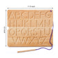 Suwimut Number & Letter Tracing Board, Wooden Alphabet Learning Montessori Toys for Kids Age 3-5, Double Sided Writing Practice