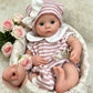 OtardDolls 13 Inch Silicone Rebom Baby Dolls Girl Acrylic Eyes Handmade Painted Reborn Baby Dolls Newborn Baby Doll with Clothes