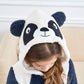 Blackhaus Children Animal Tiger Panda Cow Zebra Dragon Cosplay Costume Pajamas Sleepwear(Panda,7-8Year)