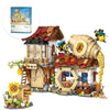 Yoxindax Honey Bee Workshop Mini Building Set, Creative Diy Simulation Building Toys, 1242Pcs Mini Building Honey Bee Workshop S