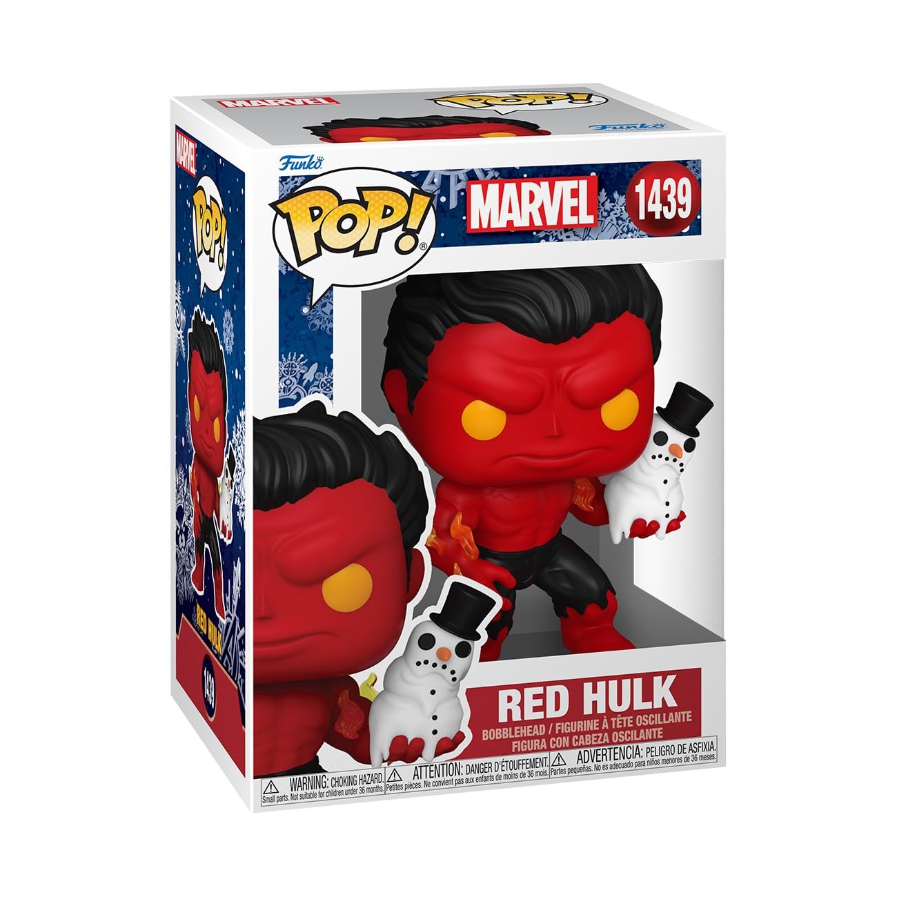 Funko Pop! Marvel: Holiday – Red Hulk - Marvel Comics - Collectable Vinyl Figure - Gift Idea - Official Merchandise - For Kids & Adults - Comic Books Fans - Model Figure For Collectors And Display