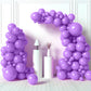 HOUSE OF PARTY Purple Balloons Garland Kit - Light Purple Balloon Arch, Rubber Material, Perfect for Easter, Graduation, Birthday, Wedding Decor