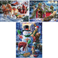 Bits And Pieces - Value Set Of Three (3) 1000 Piece Jigsaw Puzzles For Adults - Each Puzzle Measures 20' X 27' - Winter Holiday Forest Animals Jigsaws By Artist Larry Jones