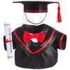 Set Of 1 Graduation Teddy Bear Clothes Cap & Gow Outfit Fits Most 8'' - 12'' Bear Plush Stuffed Animal Outfit Build A Bear Doll