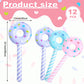 Civaner 6 Pcs Candyland Birthday Party Decoration Donut 33 Inch Lollipop Stick Inflatable Large Candy Float Donut Shape Balloon