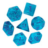 HDdais Polyhedral DND Dice Set 7PCS RPG D&D for MTG Dungeons and Dragons Role Playing Game and Other Tabletop Game(Cyan)