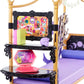 Monster High Clawdeen Wolf Bedroom Playset with Doll, Small Plastic, Werewolf Theme, Model HMV77, Includes Furniture & Accessories