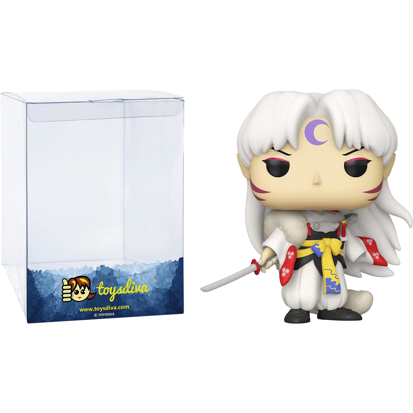 Sesshomaru: Funk O Pop! Animation Vinyl Figure Bundle With 1 Compatible  'Toysdiva ' Graphic Protector (769 - 46919 - B)